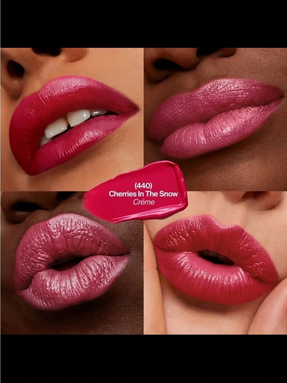 Revlon Super Lustrous Creamy Lipstick #440 cherries in the snow